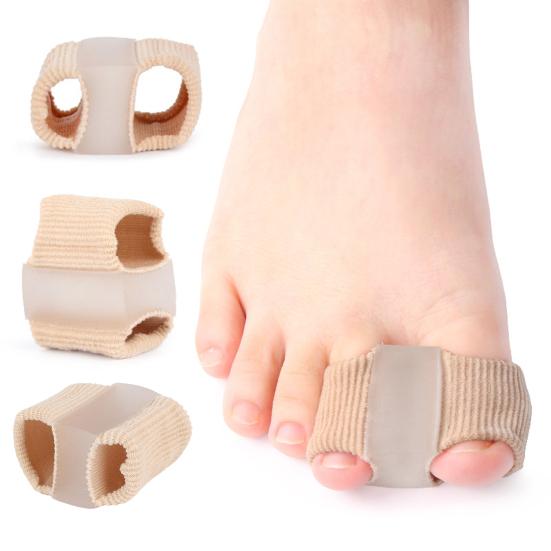 Bunion Toe Separators for Overlapping Toes Women Men Gel Toe Spacers with Secure Loop Bunion Corrector for Pain Relief And Toe Straightening