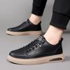 Fashion Fashion Non-slip Cow Leather Board Shoes for Men Spring Autumn Casual Sneakers Designer Soft-soled Sports Zapatos De Hombre