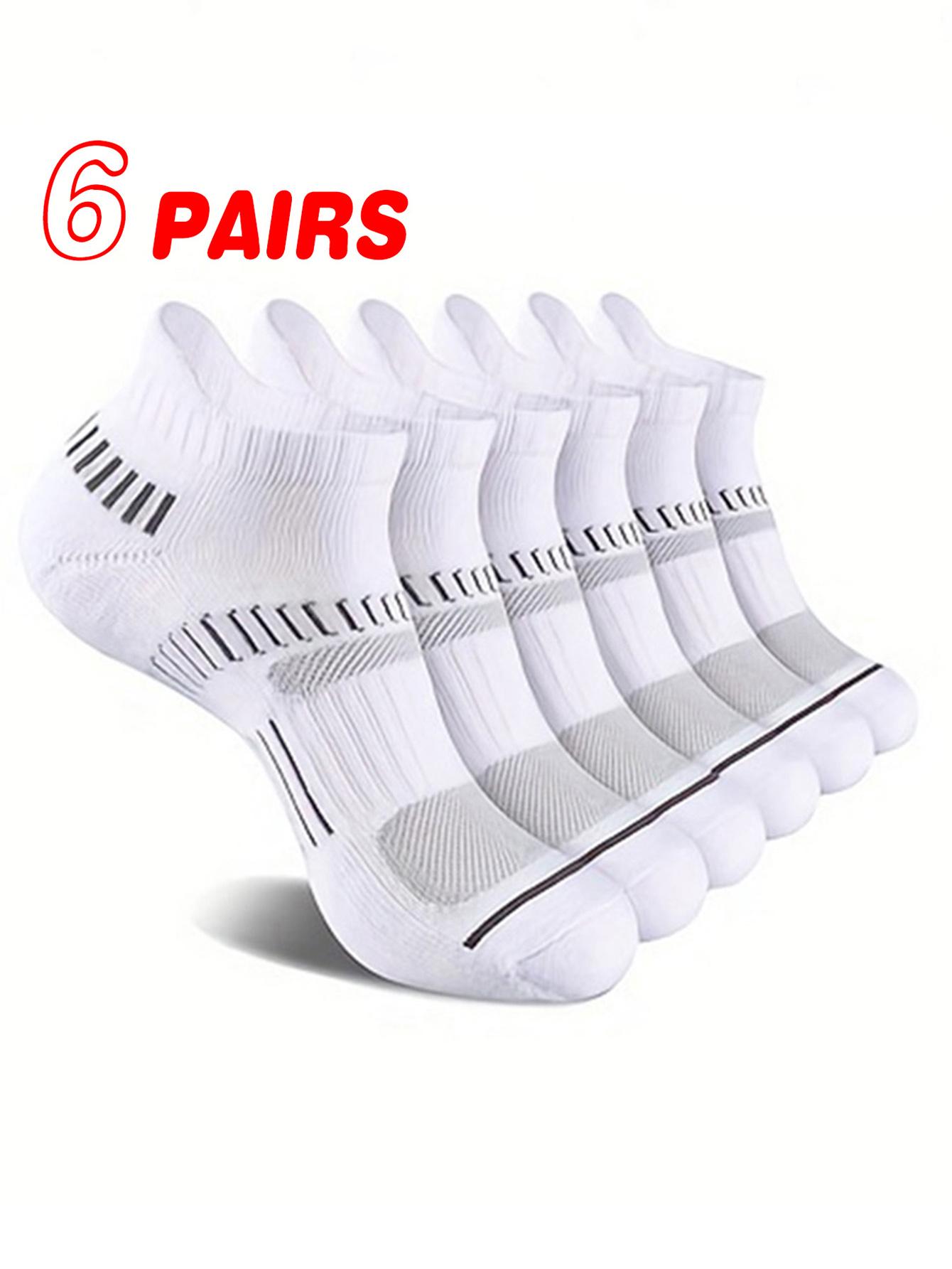 

6/24 пары спортивных носков для мужчин и женщин, дышащие носки для бега и фитнеса, компрессионные носки для профессионального марафона, быстросохнущие, эластичные One Size