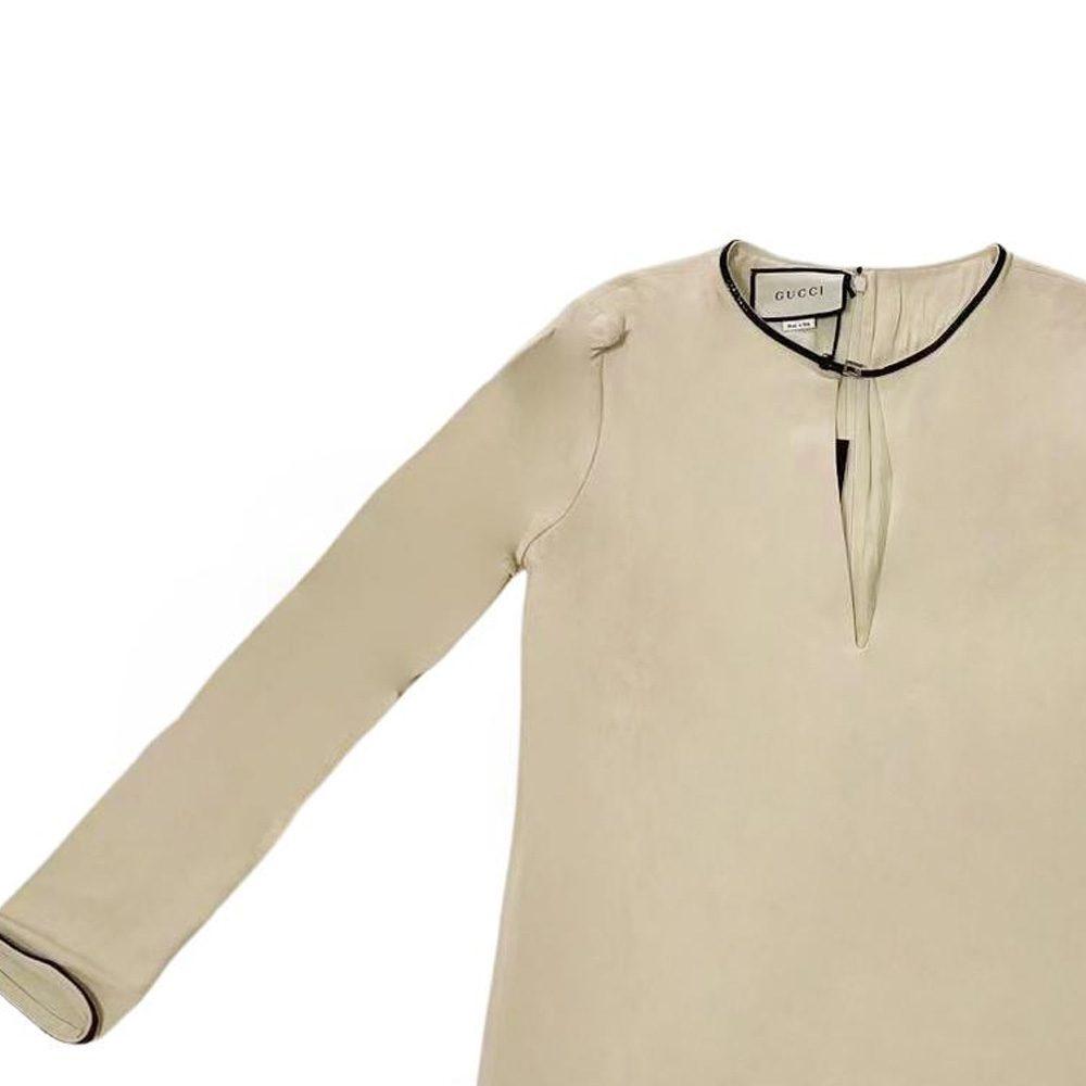 GUCCI Long Sleeved Dress Women's Ecru 623423-XJCI8-9783