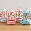 Interactive Rotating Wooden Music Box Children Gifts Musicbox  Room Bedroom Party