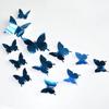 12pcs 3D Mirror Butterfly Wall Stickers Removable DIY Wall Painting Party Wedding Decoration Living Room Decals Home Room Decor