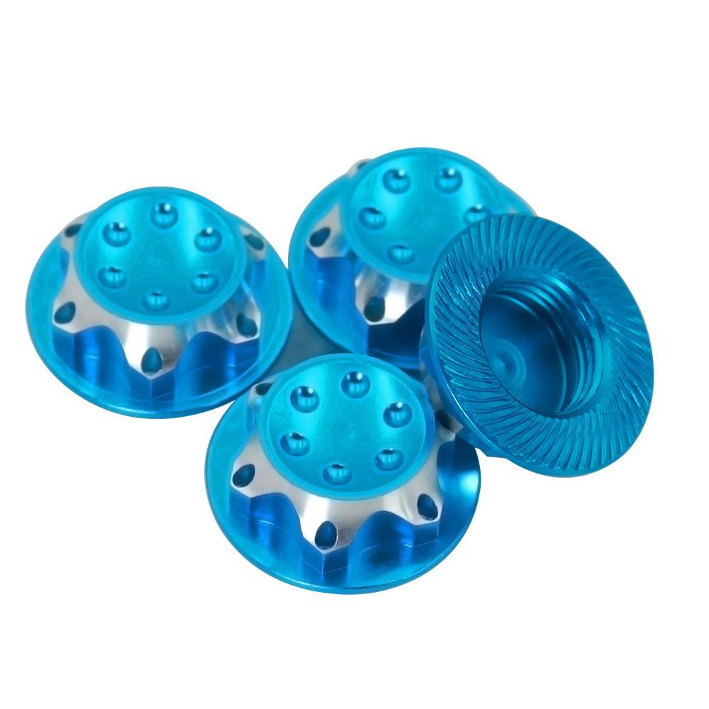 Aluminium Wheel Hub Cover Antidust Cover 17mm Hex Nut For Rc 1:8 X-maxx Summit E-revo Arrma Model Car Anti-skid Wheel Cover