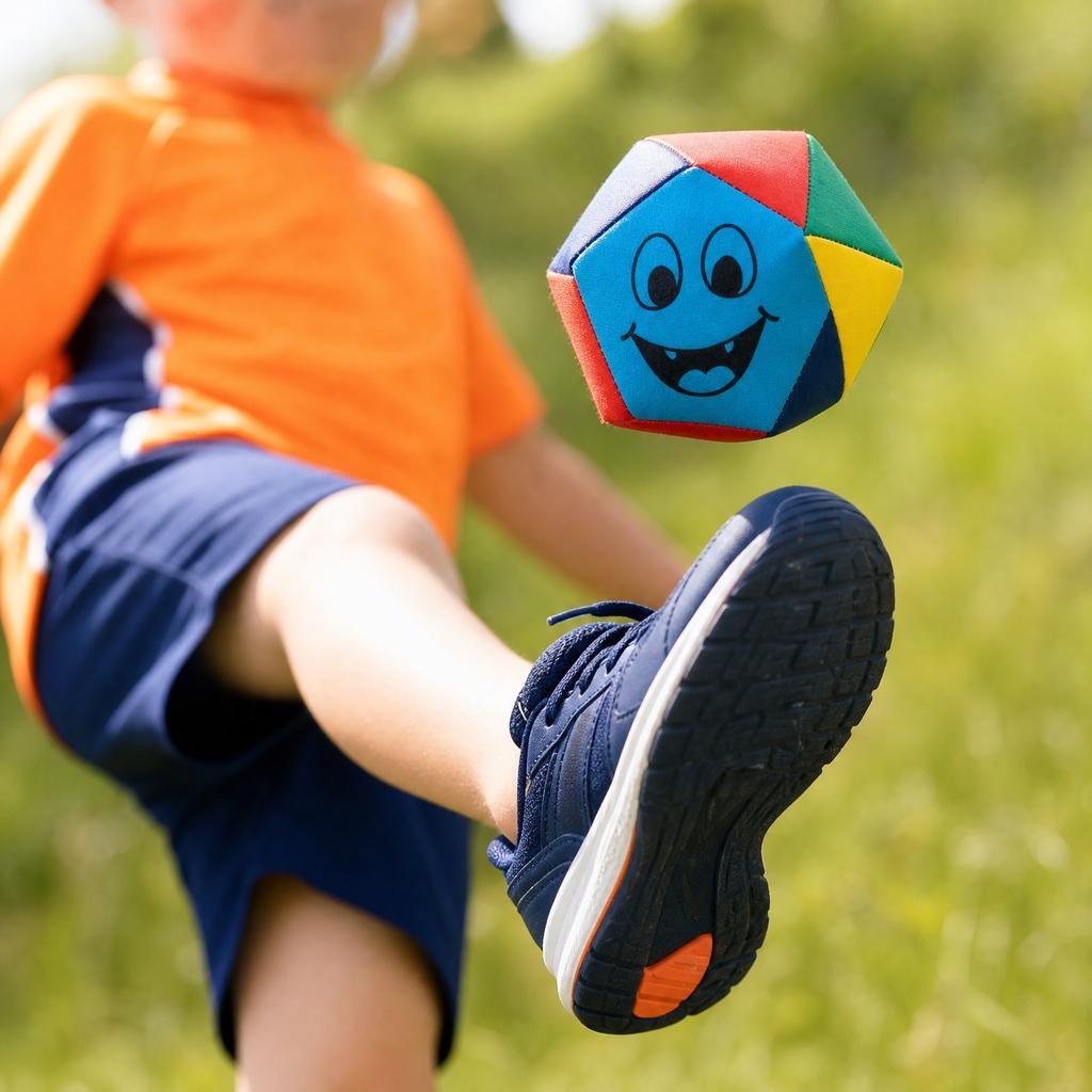 Set of 3 Soft Toss Bean Bags with Fun Face Print for Outdoor and Indoor Activities Suitable for Group Play and Coordination Games