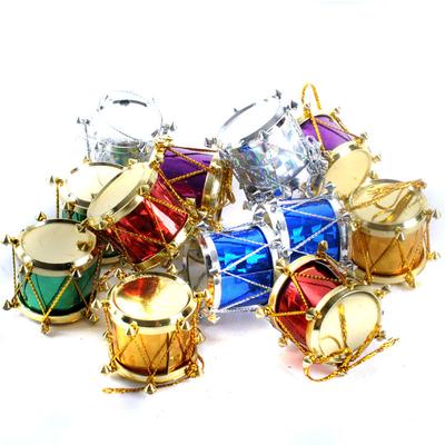 Christmas Tree Decorations 2.5Cm High Christmas Snare Drum, A Pack Of 12 Christmas Tree Pendants, Christmas Drum