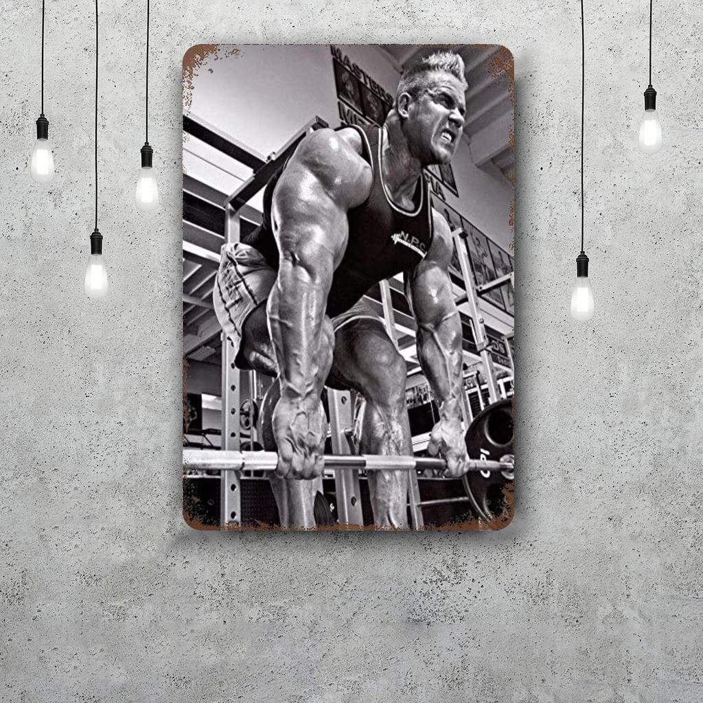 Jay Cutler Bodybuilder Vintage Metal Tin Signs Posters Decor Retro Metal Plaque Wall Art Decor for Garage Bar
