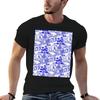 Blue Willow Chinoiserie TShirt Sporty Breathable Short Sleeve TShirt