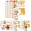 Cute Brown And White Bear Plush Doll With Pp Cotton Filling For Kids And Car Accessories
