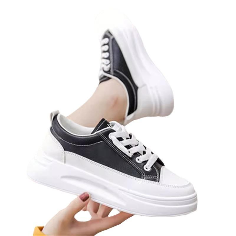 Little White Shoes Women's Shoes 2025 New Spring Versatile Internet Celebrity Board Shoes Fashion Platform Sports Casual Shoes Ins Tide