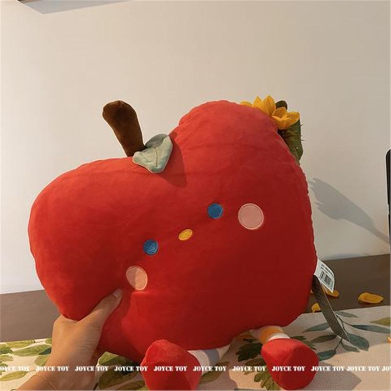 

Подушка-плюш в виде красного яблока-облачка: Мягкая спинка кровати и кукла для сна Small