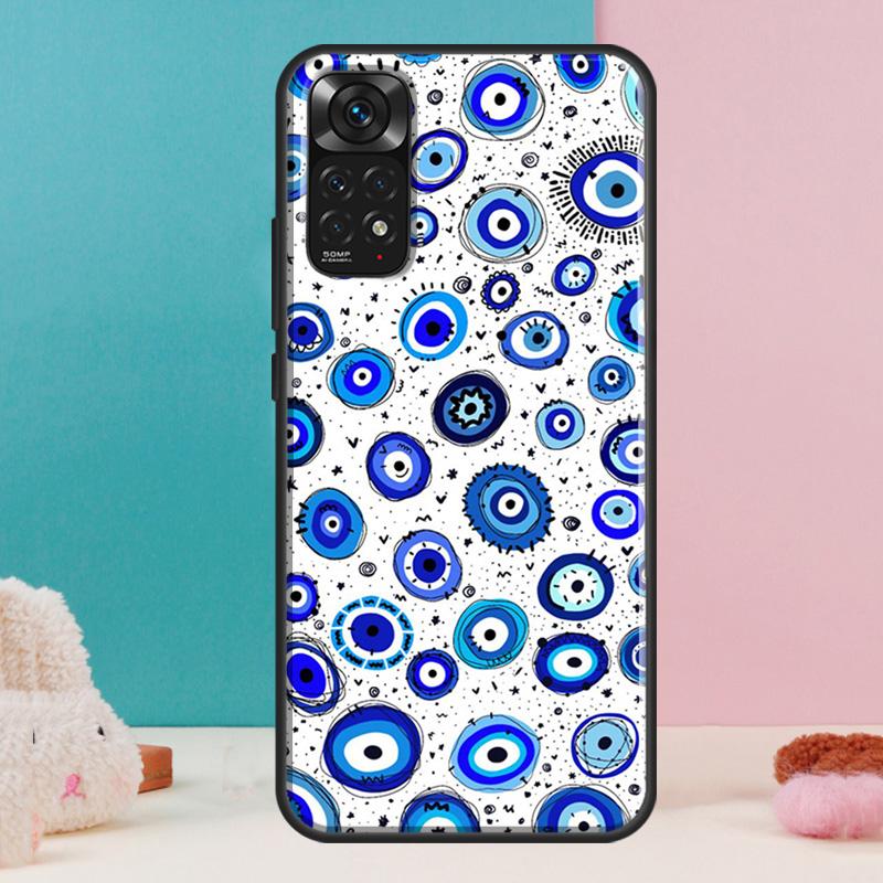 Evil Eye Case For Xiaomi Redmi Note 14 13 Pro 12 11 9 10 9S 10S 11S 12S Redmi 14C 13C 10C 12C Cover