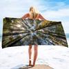 Forest Series Seaside Vacation Beach Towel Swimming Bath Towel Microfiber Sports Towel