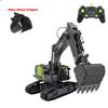 1/14 HUINA 1593 582 RC Excavator Dumper Truck Crawler Alloy Tractor Loader 2.4G Radio Controlled Car Engineering Toy for Boy