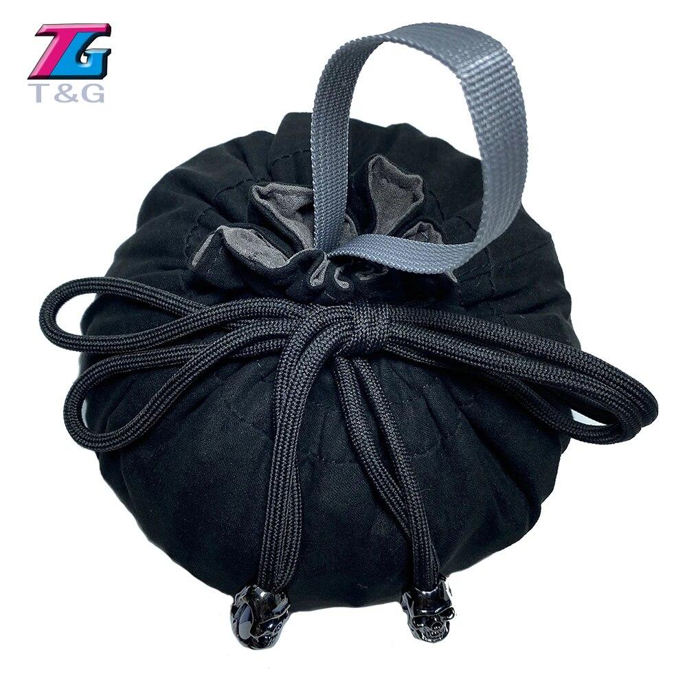 Dice Bag Cloth Storage Pouch High Quality Velvet Pouch Unique Design Large Capacity Easy Carrying For DND RPG Game Accessories