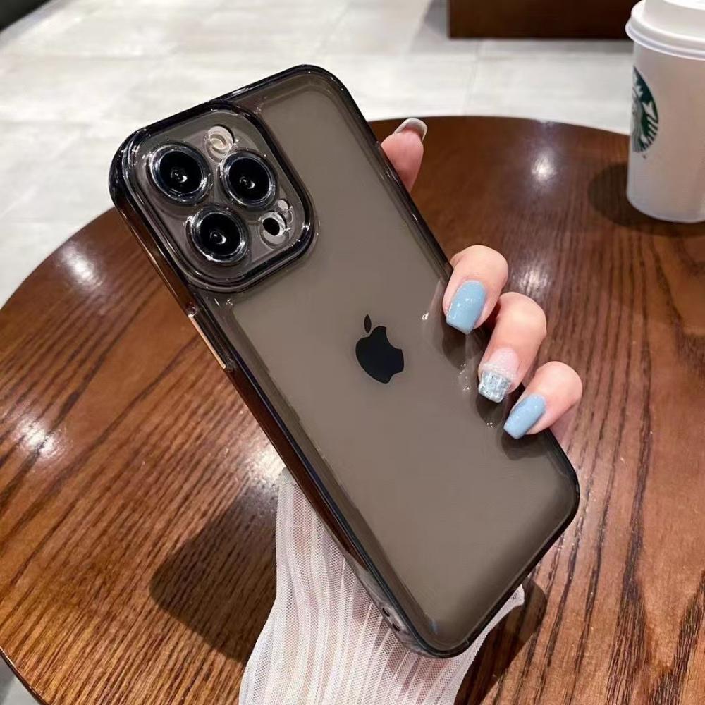 Transparent Space Shell Suitable for IPhone16pro Protective Cover Apple 17Air Mobile Phone Shell 15 Soft Shell 14 Simple