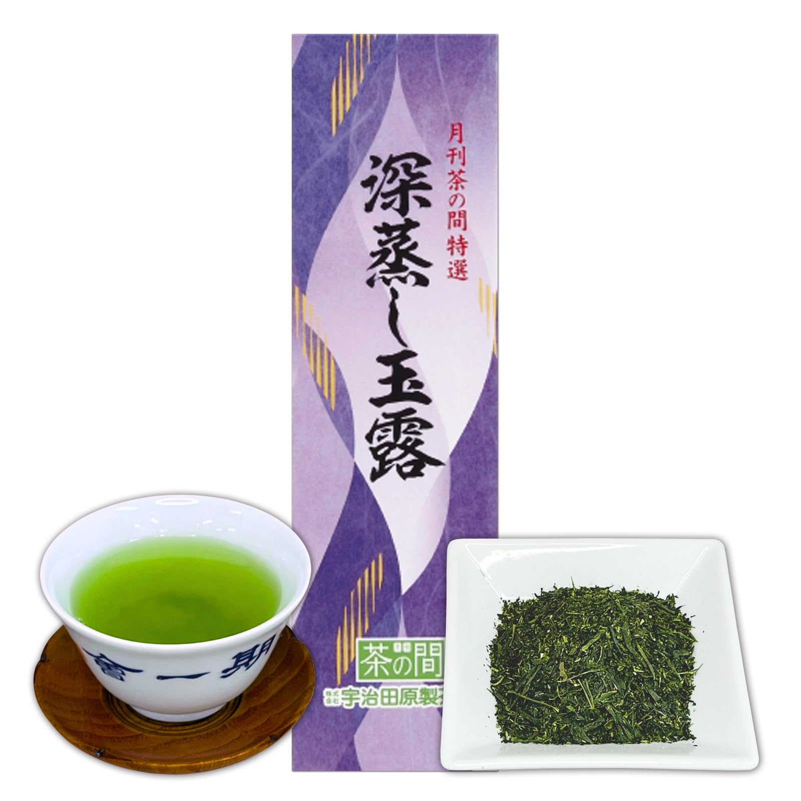 

Чайная фабрика Киото Удзитавара Зеленый чай Чайные листья Японский чай Чай глубокой пропарки Гёкуро глубокой пропарки 80 г 999