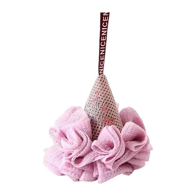 Bath Sponge Ice Cream Shape Exfoliating Loofah Body Scrubber Shower Cleaning Loofahs Bathroom Men Women Bathing Accessories