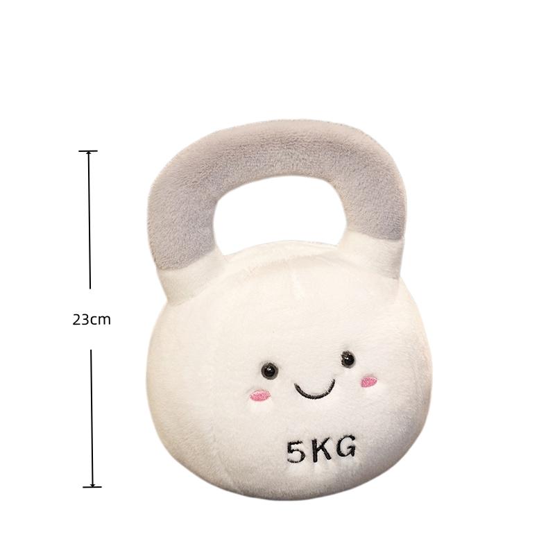 Kawaii Cartoon Anime Dumbbell Dolls Stuffed Plush Toys Handmade Kettle Bells Children'S Fitness Equipment Creative Gifts