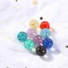 10pcs/pack Luminous Glass Balls Children Toys 12mm Cream Console Game Pinball Machine Cattle Small Marbles Pat Toy Beads