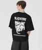 Seulligbaibeu Slv Skull Sunglasses Print Short Sleeve T-Shirt [Black]