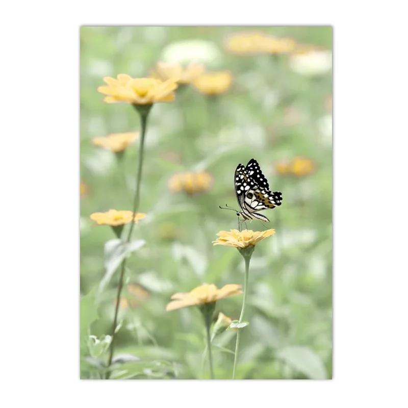 

Весенний подсолнух, ветряная мельница, фермерский дом, сельское растение, цветок, настенная живопись на холсте, желтый постер, идеальный декор для гостиной 30x40cm No Framed