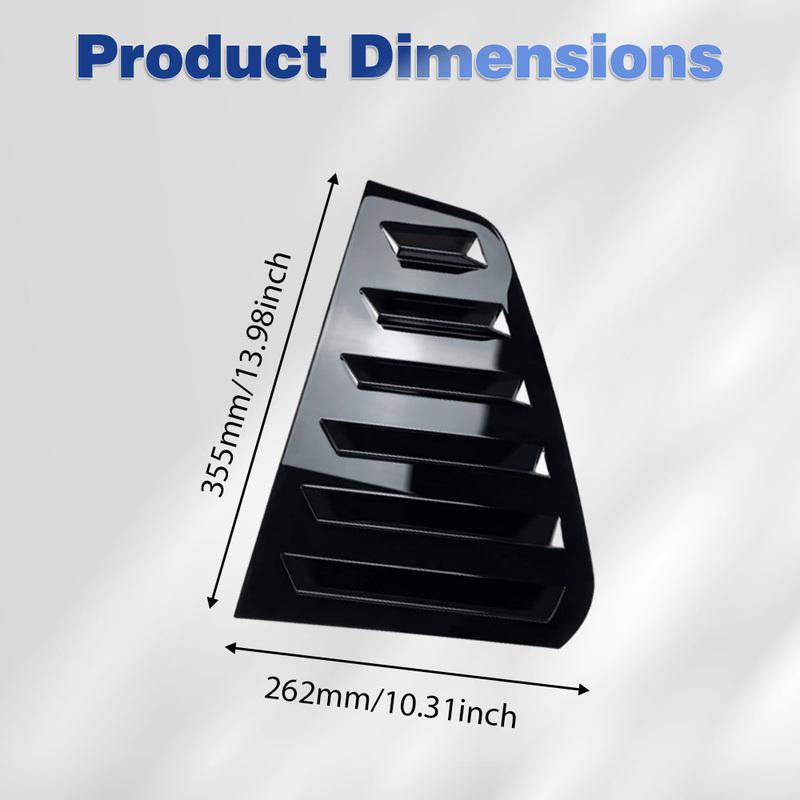 For Volkswagen Golf7 MK7 MK7.5 GTI/GTD/ R 2013- Rear Side Window Trim Spoiler 1Pair Window Shutter Cover Louver Air Vent