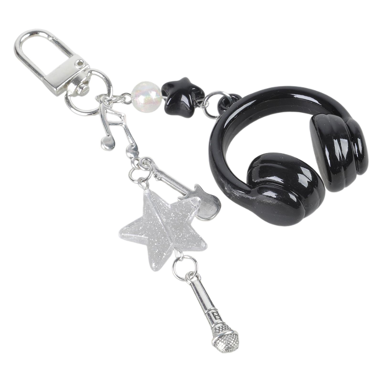 

Стильный брелок для ключей в виде музыкальной ноты, цепочка для телефона с подвеской в виде наушников, дизайн для аксессуаров для телефона и рюкзака, идеи для подарков 2