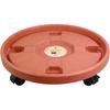 Plant Pallet Caddy with Wheels,Plant Stand Caddie Saucer Round Heavy Duty Flower Pot Rack Moving Plant Pot Saucer,Outdoor Planter Trolley Tray