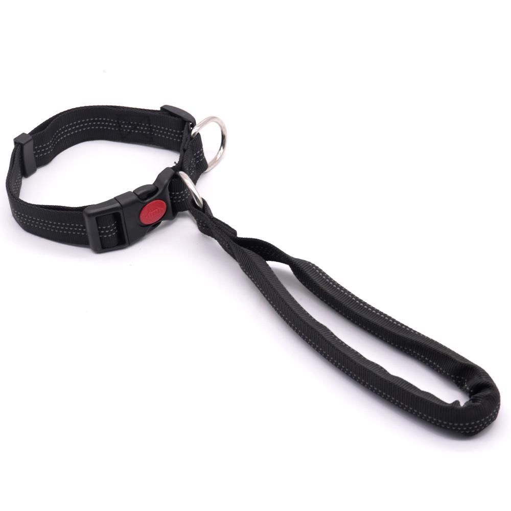 

Anti-Pull Nylon Dog Leash for Large Breeds - Beagle & German Shepherd Friendly чорний