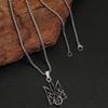 Trident Alloy Necklace - European & American Viking Style in Thai Silver Retro Design