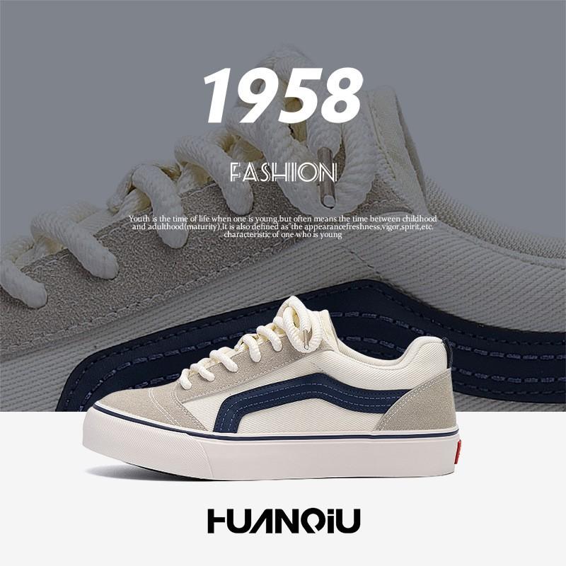 Kids Shoes Mens Casual Canvas Sneakers Low Top Lightweight Slip-On Style Comfortable Round Toe Fashion Streetwear Shoes