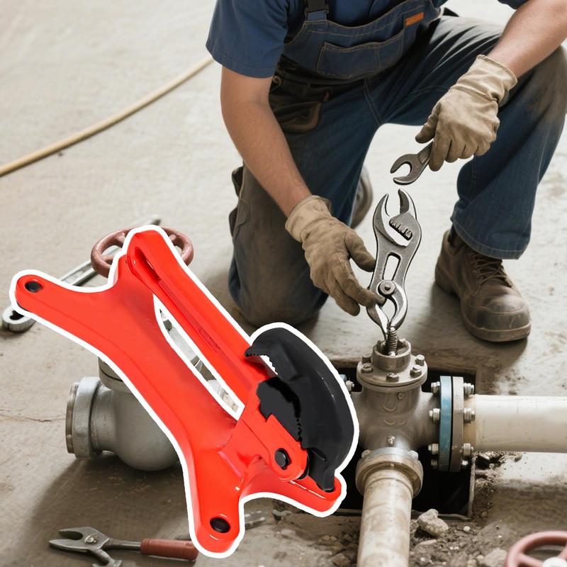 Manuel Pipe Clamps Pipeline Support Solid Base Spring Loaded Jaws Multifunctional Tool Gear For Valve Maintenance High Altitude