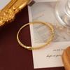Gold-Plated Copper Zircon Double Knot Bracelet – Personalized Luxury Accessory