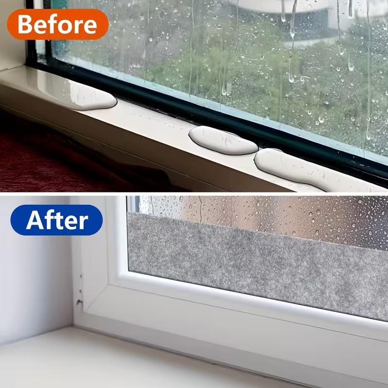 1PC 2/4m Water Absorbing Strip Condensation Solution Window Sealing Tape Water Absorber Strip Reduces Water Damage