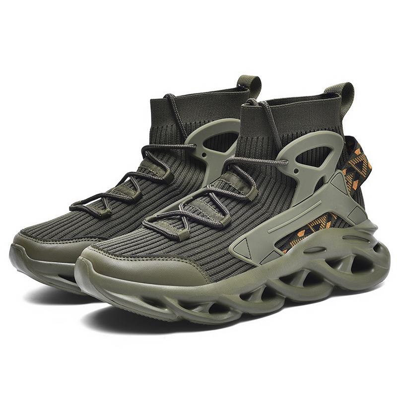 

ELUVA Men s Running Shoes Lightweight Breathable Comfortable Durable for Sports Walking Non-Slip Sole Outdoor Running Shoes 46 зелёный