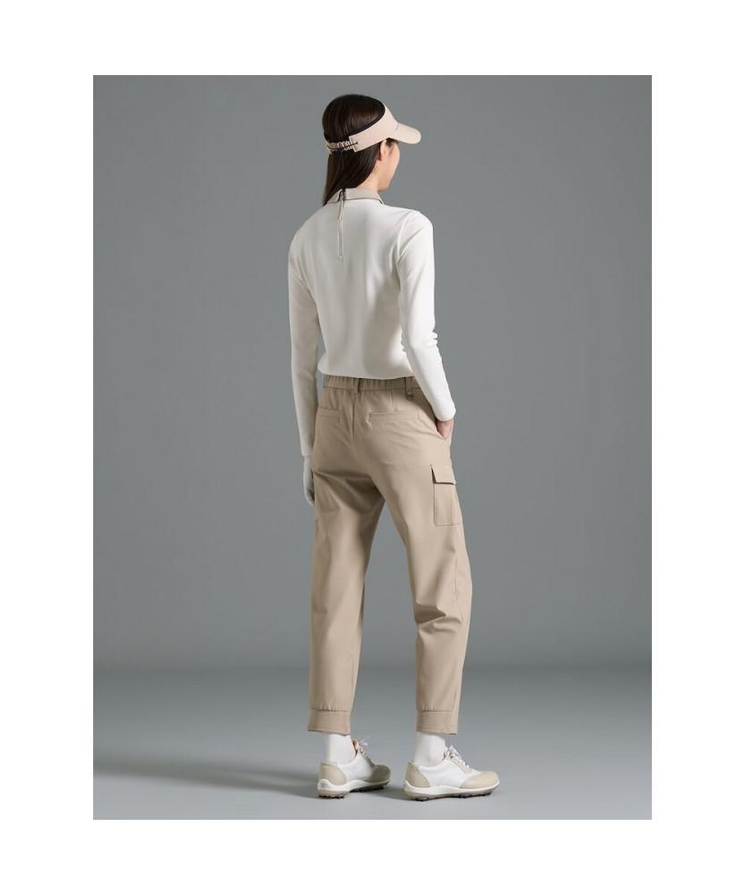 BEANPOLE GOLF [B_Under] Women'S Logo Embossed Collar Long Sleeve T-Shirt White