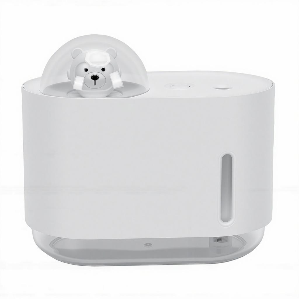 Portable Humidifier USB Colorful Night Light Quiet Desktop Humidifier for Home Office White