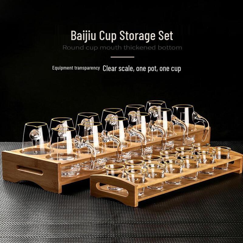 UOSO Elegant Handmade Glass Baijiu Decanter Set
