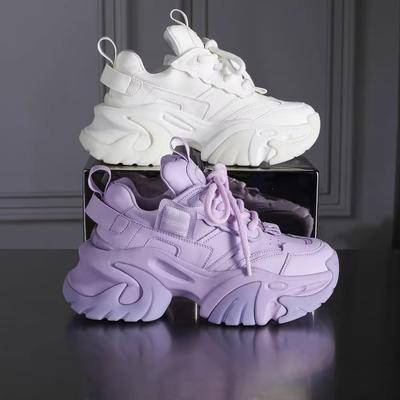 Nova Moda Versátil Altura 7cm Sola Grossa Sapatos Esportivos Respiráveis Femininos Clássico Tendência Namorada Compras Sapatos Casuais