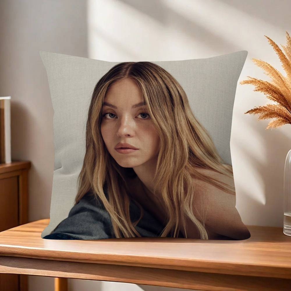 Actor Sydney Sweeney  Personalized Pillow Cover Kids Bedroom Wild Party Decor Pillowcase kid Birthday shower Gift