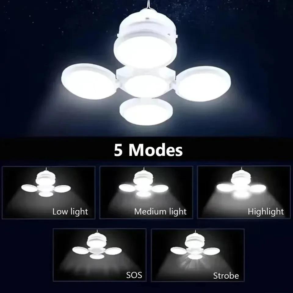 Portable Solar Search Light USB Rechargeable Folding Led Flashlight Football Bulbs with Hook Hanging Lamp Torch Emergency Lights