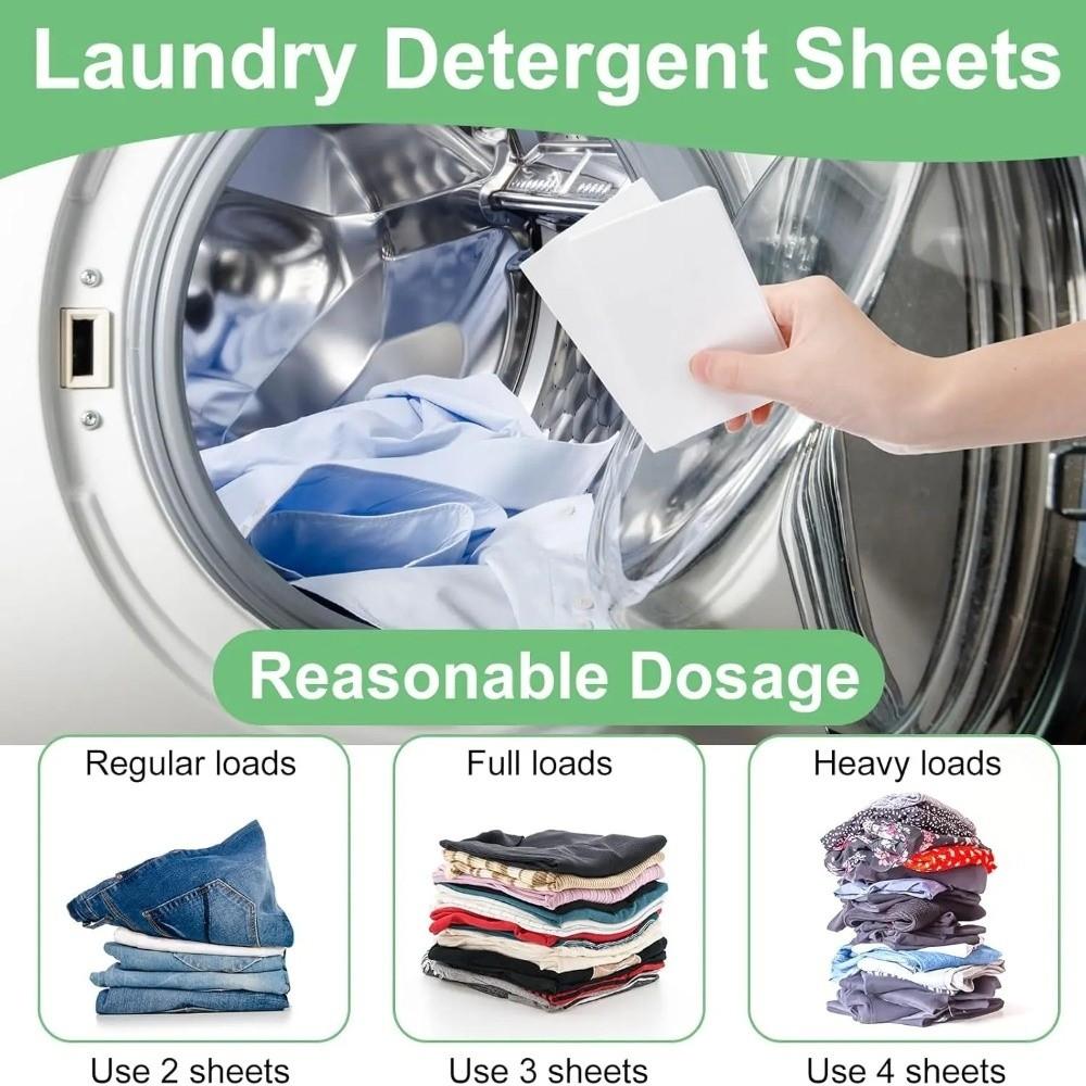 50PCS White Laundry Tablets Color Keeping Anti-String Anti-Staining Sheets Clear Odor Mixing Wash Color Absorbing Film