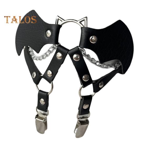 Women Harness Garter Leg Ring Rivet Fake Spider Decor Faux Leather Adjustable Punk Gothic Thigh Ring Cosplay Honeymoon Seductive Garter Belt Non-Slip