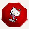 1pc Hello Kitty Red Background Umbrella with Plastic Handle,Suitable for All Seasons Home Travel Outdoor UmbrellaSanlio712