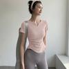 Women's Slimming Quick-Dry Pleated Yoga & Pilates T-Shirt