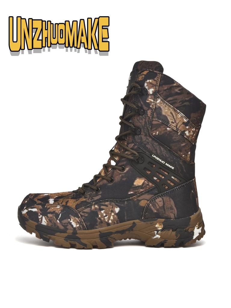 New Men Tactical Boots Military Plus Size Safety Ankle Breathable Outdoor Motorcycle Hiking Shoes Lace Up Male Climbing Shoes