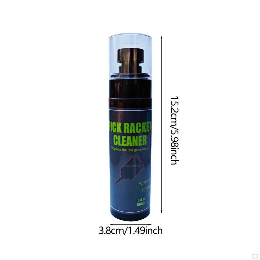 100 ml Pickleball Racket Surface Cleaner Eliminates Residue Dirt Portable