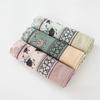 Floral Print Square Scarf with Right Angle Hem