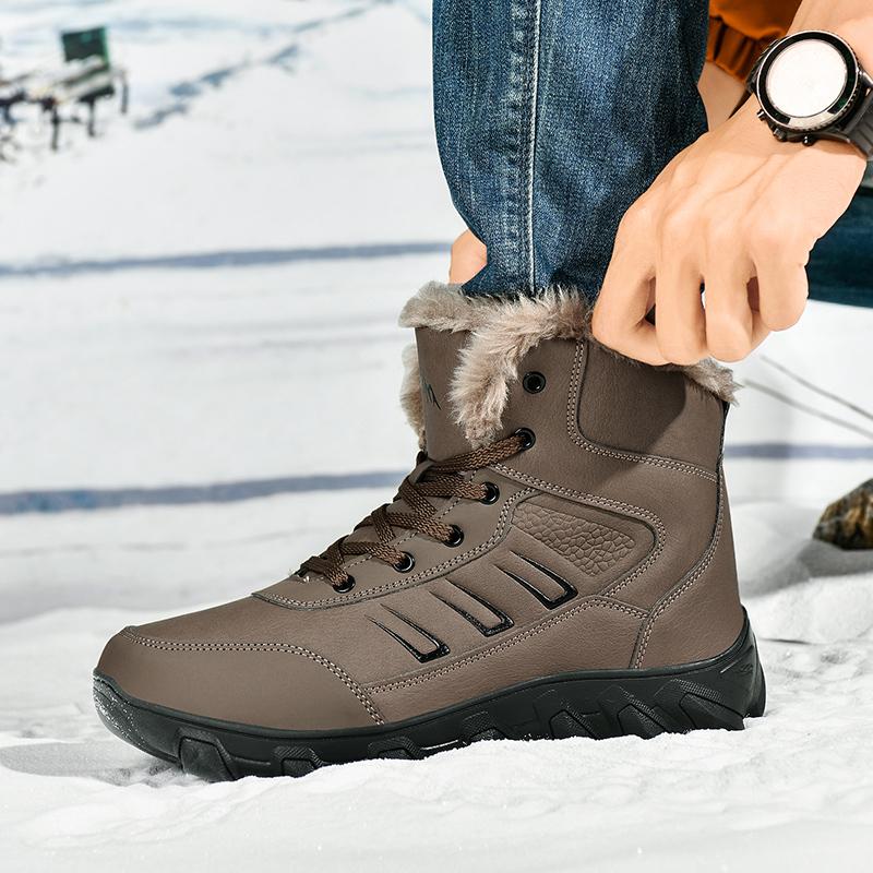 Plus Size Russian Style Winter Boots Men Shoes Waterproof Outdoor Ankle Boots For Men Snow Boots High Men Footwear