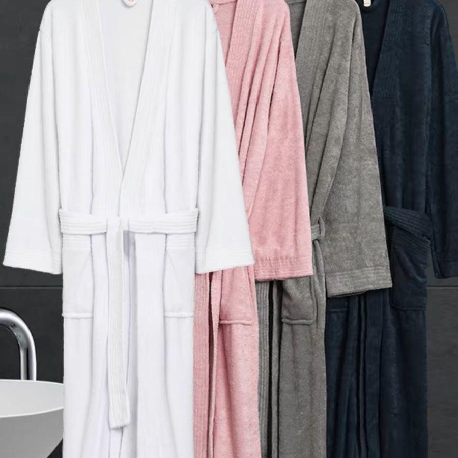 G5U Women's Long Bathrobe - Absorbent, Quick-Dry, Hotel-Style Towel Robe